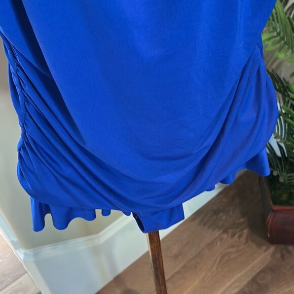 Dolphin Bright Blue One Piece SwimSuit Size 14 - Picture 3 of 8